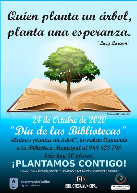 Las Torres de Cotillas celebrará el Día de las Bibliotecas plantando árboles - 1, Foto 1