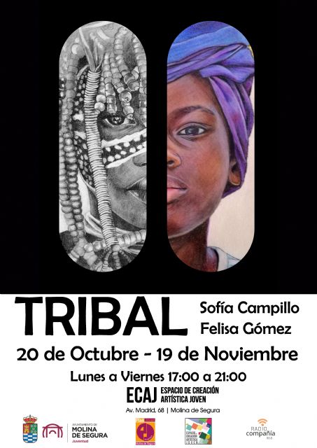 La Concejalía de Juventud organiza en la ECAJ la exposición Tribal de las artistas Sofía Campillo y Felisa Gómez - 1, Foto 1