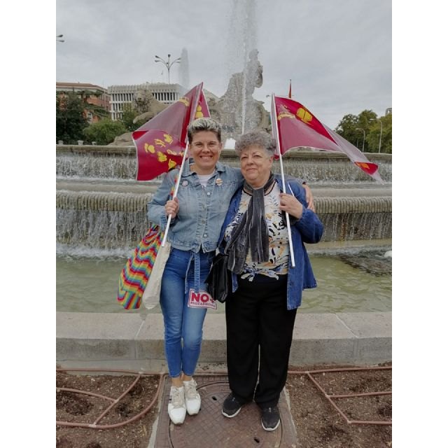 Podemos Jumilla acudió el pasado sábado 16 de octubre a Madrid para apoyar la movilización que reivindicaba la necesidad de unas pensiones públicas dignas - 3, Foto 3