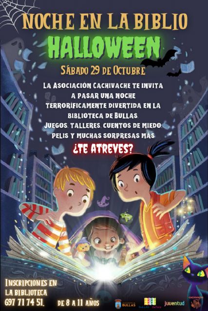 La Biblioteca de Bullas celebra Halloween con una noche terroríficamente divertida - 1, Foto 1
