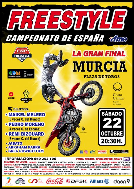 Murcia será sede este sábado de la gran final del Campeonato de España de Freestyle Motocross 2022 - 4, Foto 4