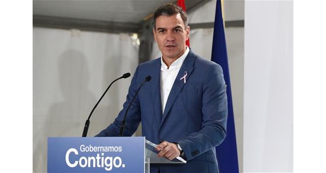 El presidente del Gobierno, Pedro Sánchez,durante su intervención en el acto de la firma del protocolo de colaboración para la cesión de terrenos en Campamento en Madrid. (Foto: Moncloa/Fernando Calvo), Foto 1