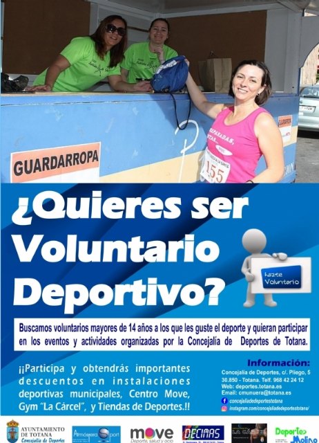 Continúa la campaña de captación de voluntarios deportivos que promueve la Concejalía de Deportes, Foto 2