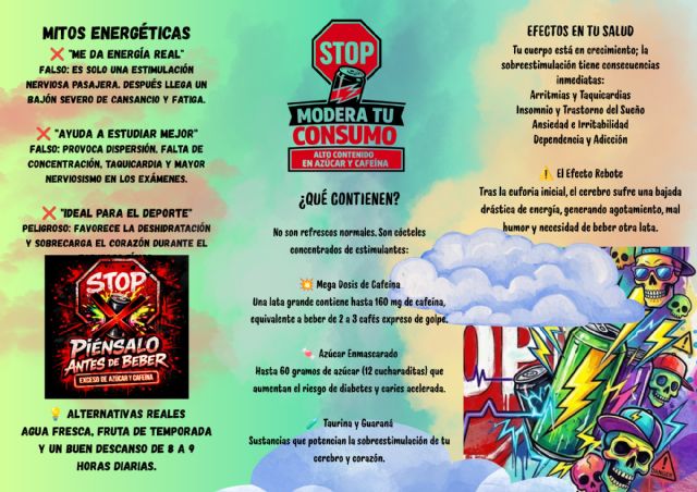 El IES Valle del Segura de Blanca concluye su campaña contra las bebidas energéticas El IES Valle del Segura de Blanca concluye su campaña contra las bebidas energéticas