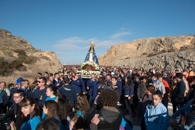Mazarrn arropa a la Virgen del Milagro en su regreso a Bolnuevo, Foto 2