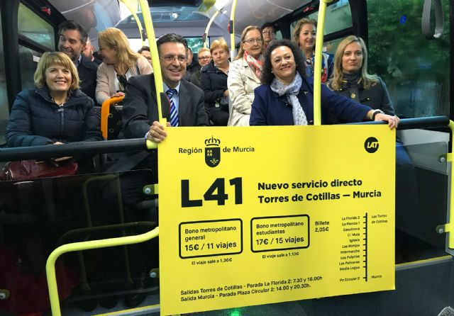 Las Torres de Cotillas estrena servicio directo de autobús con Murcia - 3, Foto 3