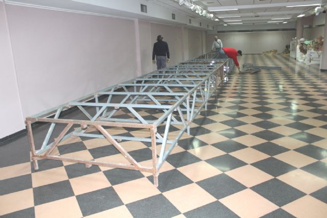 The assembly works of the Municipal Bethlehem begin, which will be made by the Association of Friends of Bethlehem Association Los Pinos Sale, Foto 5