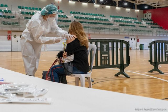El Pabellón Cabezo Beaza acoge el próximo lunes, viernes y sábado la vacunación de las segundas dosis de inoculados con Janssen - 1, Foto 1