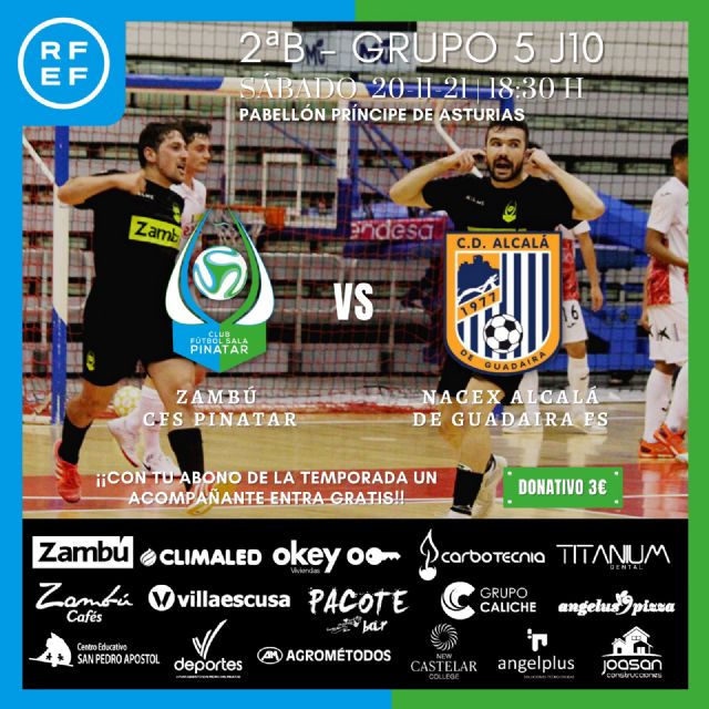 PREVIA: Zambú CFS Pinatar CD Alcalá de Guadaira FS: el Zambú quiere prolongar su buena racha en casa ante el Alcalá - 1, Foto 1