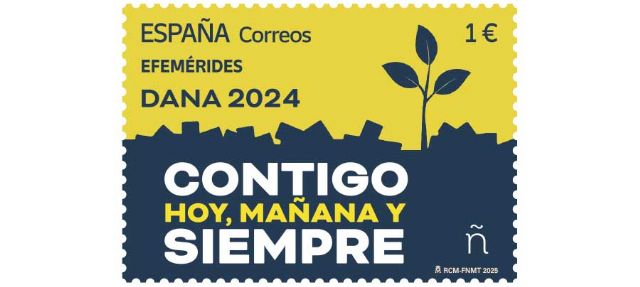 Correos presenta un sello dedicado a la DANA 2024 con el lema Contigo hoy, mañana y siempre - 1, Foto 1