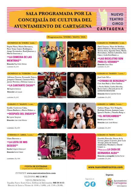 Pepón Nieto, María Barranco, Adriana Ozores, José Luis Gil, Emilio Gutiérrez Caba, Gabino Diego y Eusebio Poncela pisarán las tablas del Nuevo Teatro Circo - 1, Foto 1