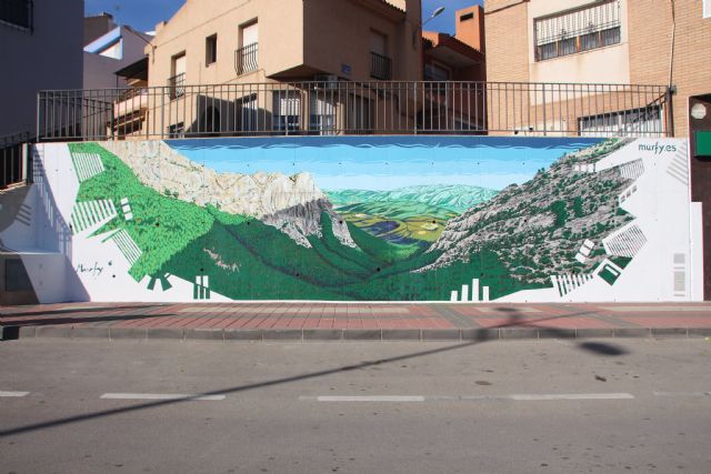 El Valle de Leiva, imagen del segundo mural de Murfy, Foto 1