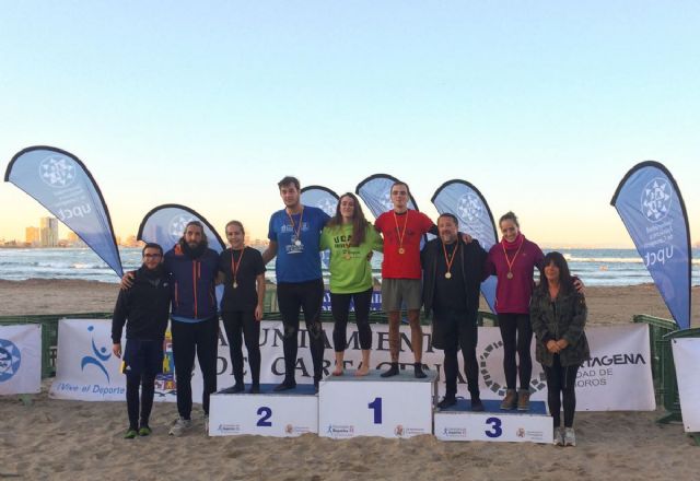 Raul Moli y Ainhoa Muñoz ganan la primera prueba del Circuito de Voley Playa Mixto UPCT - 1, Foto 1