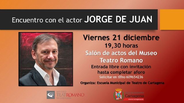 El actor Jorge de Juan narrará su experiencia en cine, teatro y televisión en el Museo del Teatro Romano - 1, Foto 1