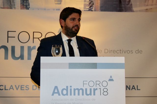 López Miras participa en el Foro Anual de la Asociación de Directivos de la Región de Murcia (Adimur) - 1, Foto 1