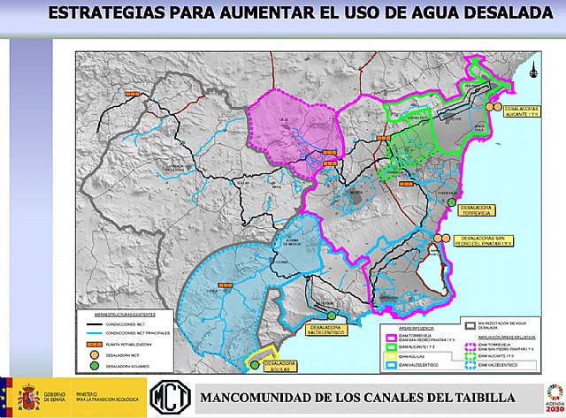 La MCT planea ampliar el área de influencia de las desaladoras para que el Valle del Guadalentín, la Vega Baja y Cieza puedan disponer de agua desalada, Foto 3
