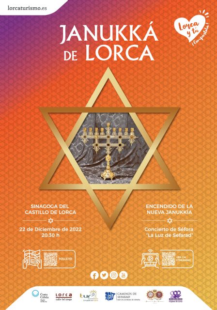 El 12° encendido de la Janukká se celebrará este jueves en la Sinagoga del castillo de Lorca - 4, Foto 4