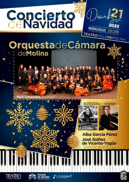 La Orquesta de Cámara Hims Mola de Molina de Segura ofrece un CONCIERTO DE NAVIDAD en el Teatro Villa de Molina el miércoles 21 de diciembre - 1, Foto 1