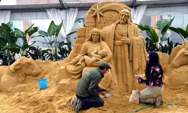 Murcia acoge por primera vez un gran Belén de arena esta Navidad - 2, Foto 2