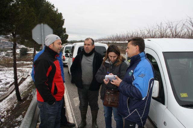 La Concejala de Agricultura visita las pedanías para hacer una valoración de los desperfectos causados por la intensa nevada de ayer - 3, Foto 3