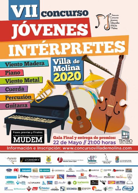 El VII Concurso de Jóvenes Intérpretes Villa de Molina 2020 inicia su andadura en seis modalidades - 1, Foto 1