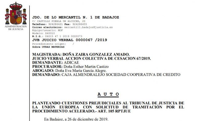 ADICAE logra elevar al TJUE el caso de los gastos hipotecarios - 1, Foto 1