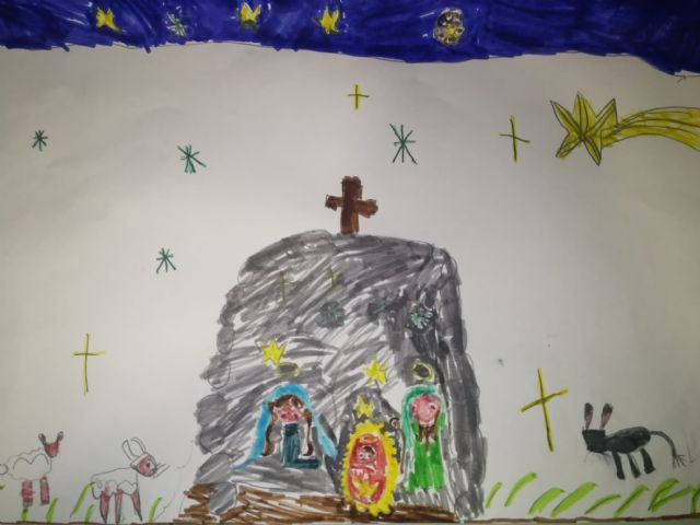 Sofía Ruiz gana la primera categoría del concurso escolar de dibujo de belenes - 1, Foto 1