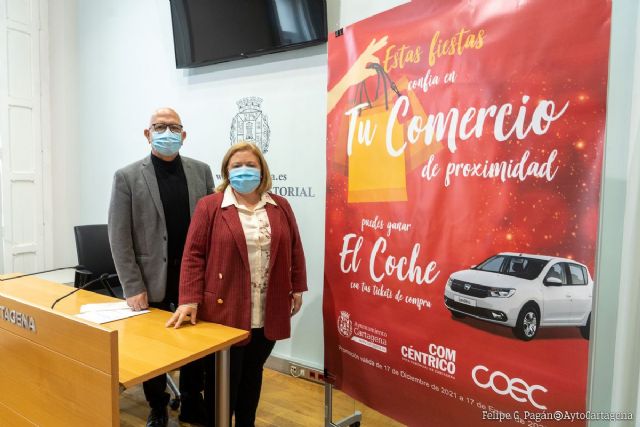 Ayuntamiento y COEC sortean el vehículo de la campaña ´Estas fiestas confía en tu comercio de proximidad´ - 1, Foto 1