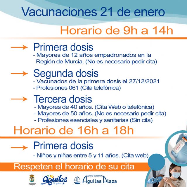 CC Águilas Plaza acogerá una nueva jornada de vacunaciones - 1, Foto 1