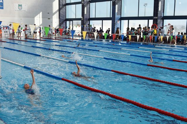 Unos 300 nadadores participan en LasTorres de Cotillas en la segunda cita de la liga regional pre-benjamín, benjamín y alevín de natación - 1, Foto 1