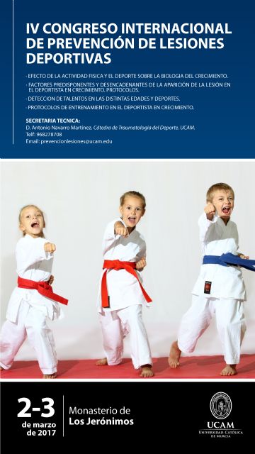 El IV Congreso Internacional 'Prevención de Lesiones Deportivas' se centrará en el deporte base - 1, Foto 1