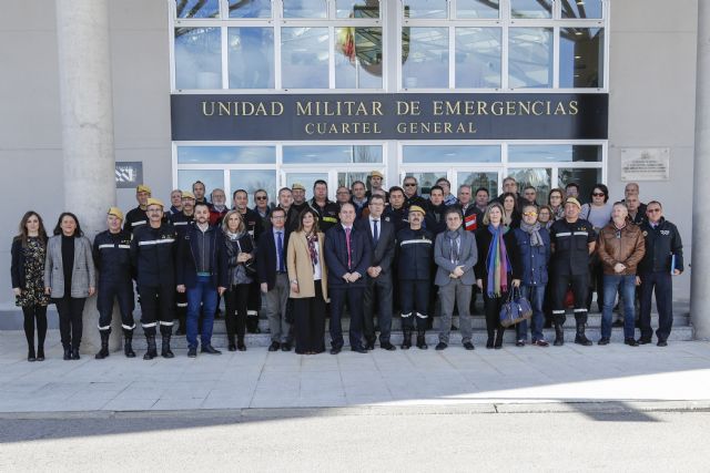 Reunión para ultimar detalles sobre el simulacro de Nivel 3 organizado por la Comunidad y la UME - 1, Foto 1