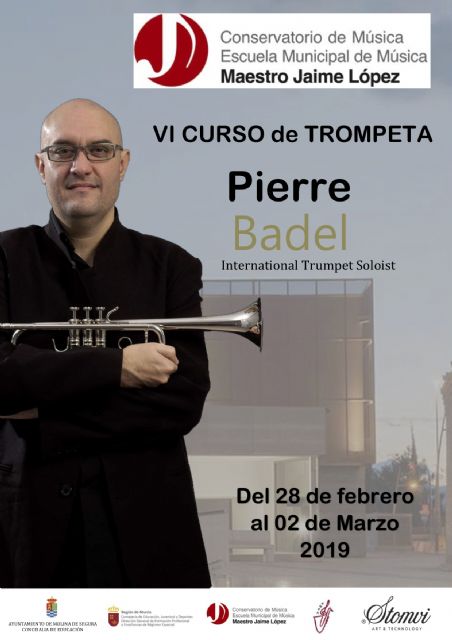 El Conservatorio Profesional de Música Maestro Jaime López de Molina de Segura organiza una Master Class de Trompeta del 28 de febrero al 2 de marzo - 1, Foto 1