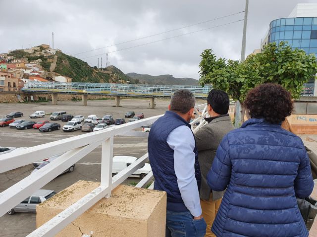 El alcalde de San Javier visita los diques que se realizaron en la rambla de Nogalte junto a los alcaldes de Puerto Lumbreras y Vélez Rubio - 2, Foto 2