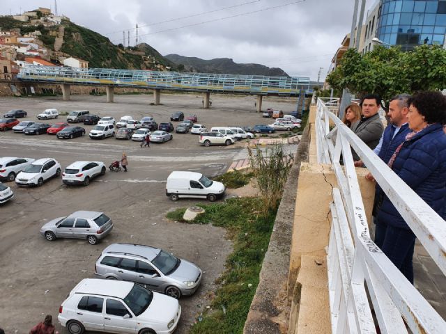 El alcalde de San Javier visita los diques que se realizaron en la rambla de Nogalte junto a los alcaldes de Puerto Lumbreras y Vélez Rubio - 3, Foto 3
