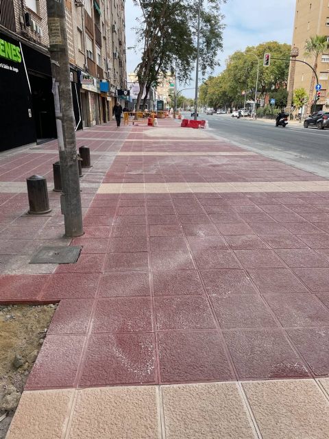 La ampliación de aceras con el Plan de Movilidad es una de las mayores chapuzas que se recuerda en Murcia - 3, Foto 3