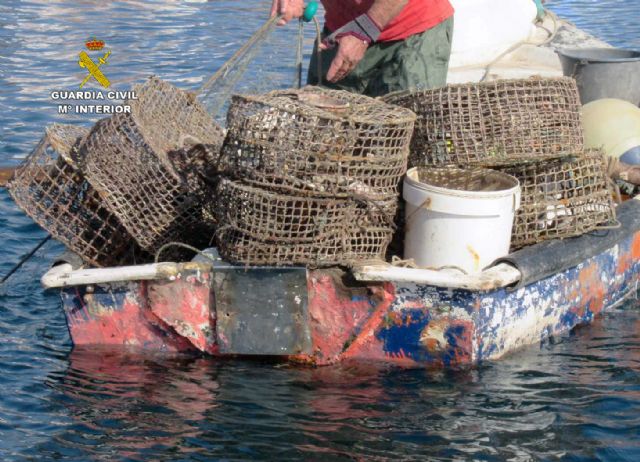 La Guardia Civil sorprende a un pescador furtivo en la bahía de Águilas - 2, Foto 2
