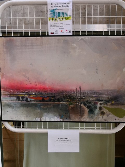 Excepcional acogida del I Certamen de Pintura Rápida Facultad de Economía y Empresa UMU - 3, Foto 3