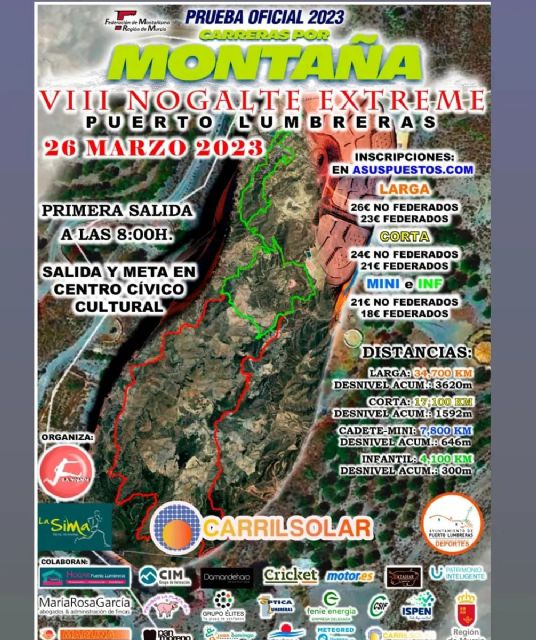 La VIII Nogalte Trail Extreme se disputará este domingo en Puerto Lumbreras - 1, Foto 1