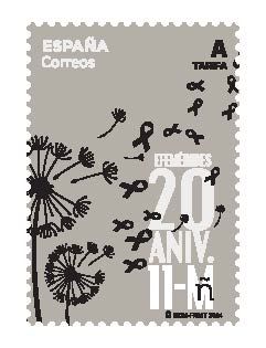 Correos presenta un sello dedicado al vigésimo aniversario de los atentados del 11 de marzo de 2004 - 1, Foto 1