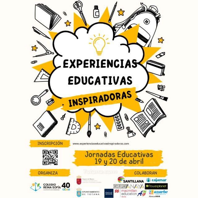 Totana acogerá las Jornadas “Experiencias Educativas Inspiradoras” el 19 y 20 de abril, Foto 1