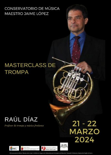El Conservatorio de Música Maestro Jaime López de Molina de Segura organiza una master class de trompa los días 21 y 22 de marzo - 1, Foto 1