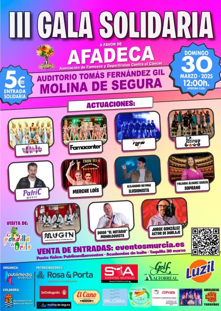 La III Gala Solidaria a favor de AFADECA se celebra el domingo 30 de marzo en el Auditorio Tomás Fernández Gil de Molina de Segura - 2, Foto 2