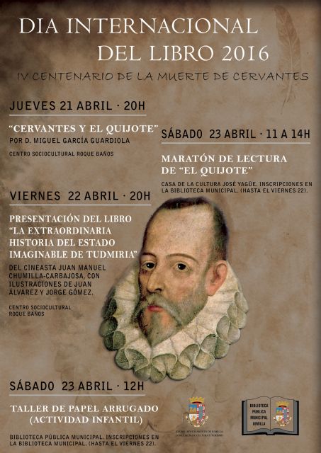 Una charla sobre Cervantes y El Quijote abre mañana los actos del Día del Libro - 1, Foto 1