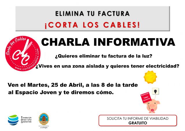 Charla informativa sobre la nueva factura eléctrica y la presentación de la campaña Corta los cables - 1, Foto 1