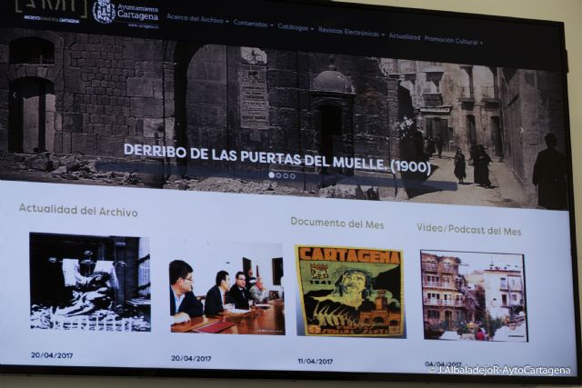 El Archivo municipal presenta nueva web y edicion digital de la revista Cartagena Historica - 1, Foto 1