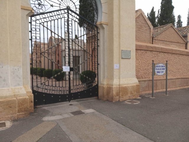 Se autoriza a las floristerías el acceso al cementerio municipal de Totana y al parroquial de El Paretón-Cantareros, Foto 2