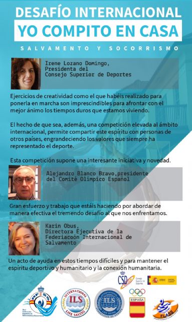 El CSD, el COE y las Federaciones Europea, Internacional y Latinoamericana apoyan el Desafío Internacional-Yo compito en casa - 1, Foto 1