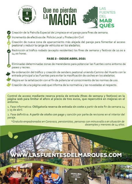 El Ayuntamiento de Caravaca pone en marcha la segunda fase de medidas para la protección y disfrute sostenible de las Fuentes del Marqués - 3, Foto 3