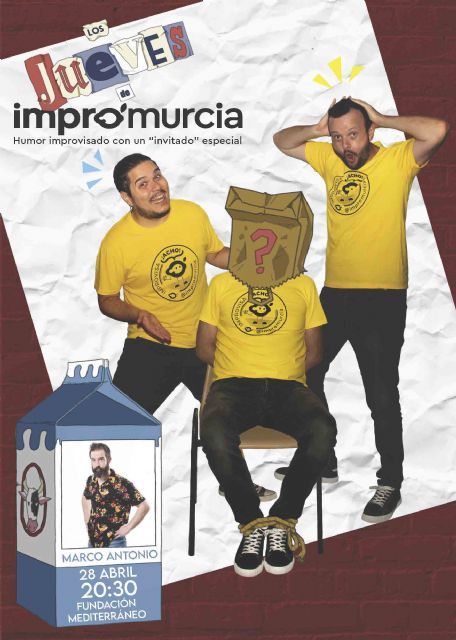 El cómico almeriense Marco Antonio vuelve como invitado a Los jueves de ImproMurcia con Javi Soto y Joselu Cremades - 1, Foto 1